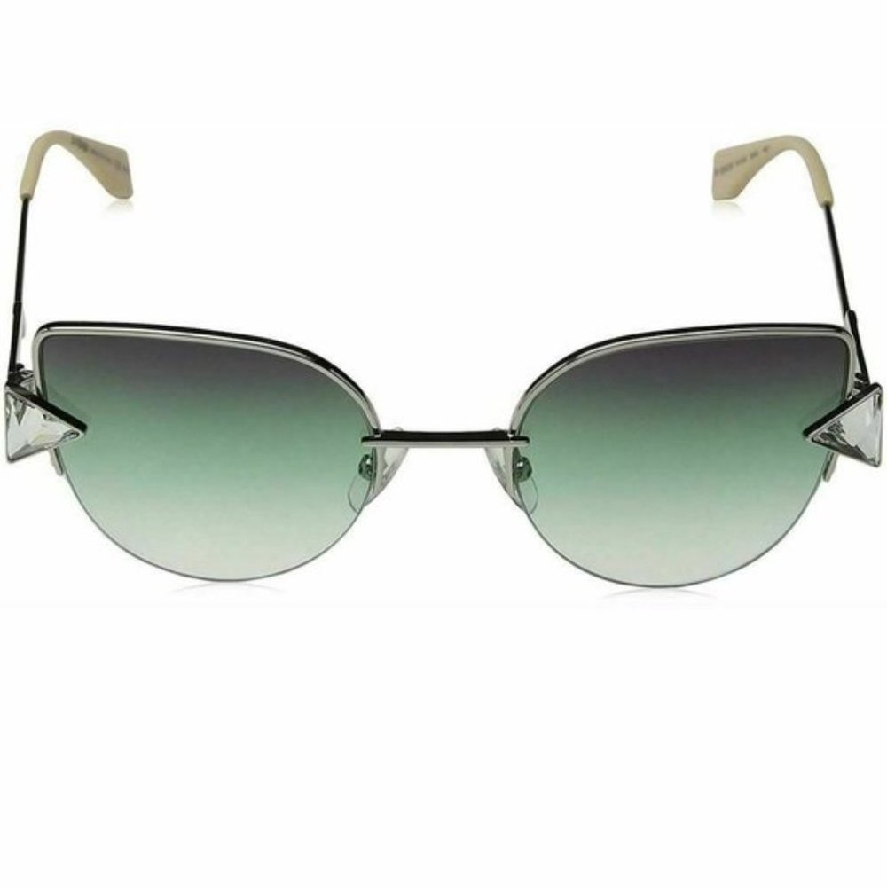 Fendi FF0242/SVGVSILVER GREEN Cat-Eye Sunglasses For Women - Picture 3 of 5